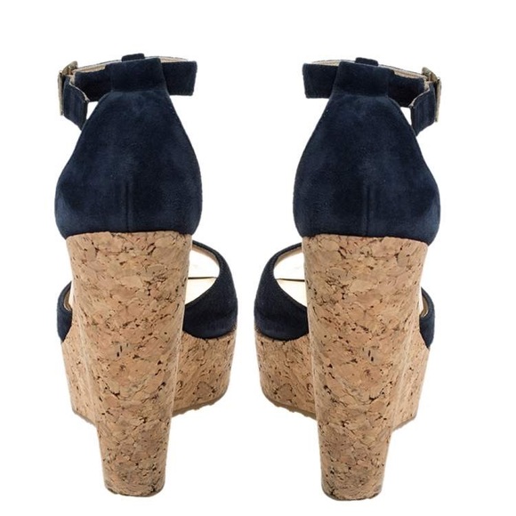 Jimmy Choo patent T strap Wedges Sandals - Picture 4 of 6